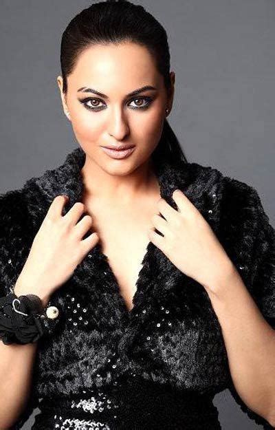 sonakshi sinha glamour look photo shoot in a black