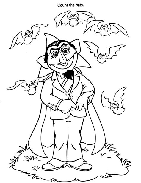 count dracula sesame street coloring pages mystrangelifewithonedirection