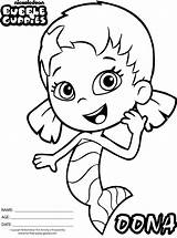 Bubble Guppies Coloring Pages Printable Oona Book Getdrawings Getcolorings Colouring sketch template