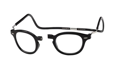 clic black vintage xxl expandable size magnetic reading glasses