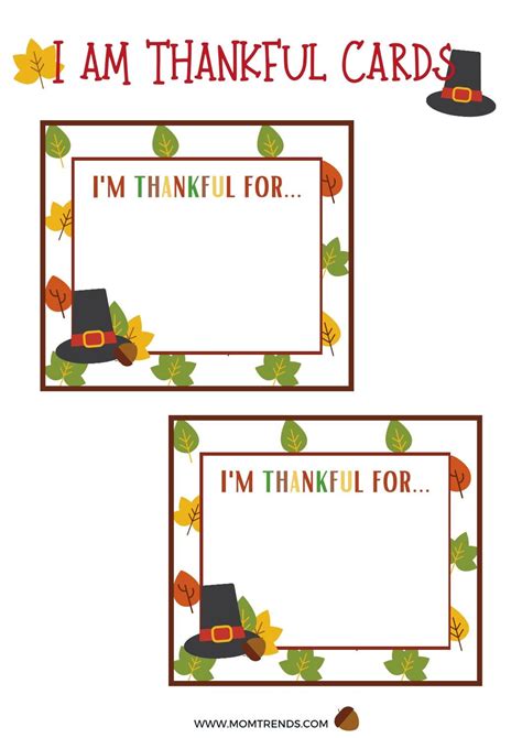 thankful gratitude printable cards  momtrends issuu