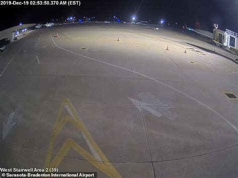 incredible footage shows car ram through florida airport