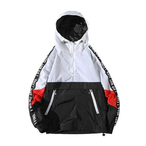 mens pullover hooded waterproof lightweight windbreaker jackets white clokrgi size small