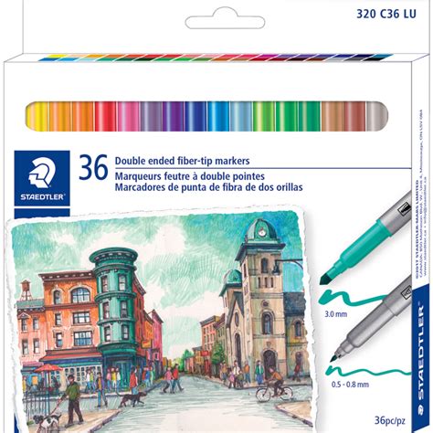 staedtler duo colour markers assorted colours pkg monk office