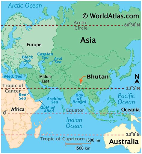 bhutan maps facts world atlas