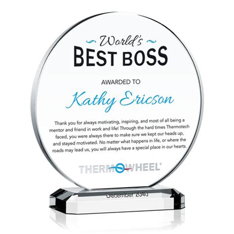 Unique Boss Appreciation Plaques With Sample Award Wording Ideas Diy