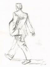Man Walking Drawing Drawings Cliparts Pete Hobden Frequent So Attribution Forget Link Don sketch template