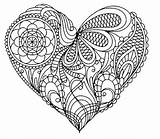 Heart Coloring Pages Doodle Zen Urban Threads Patterns Choose Board Designs Embroidery sketch template