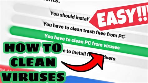 clean viruses  pc creator youtube