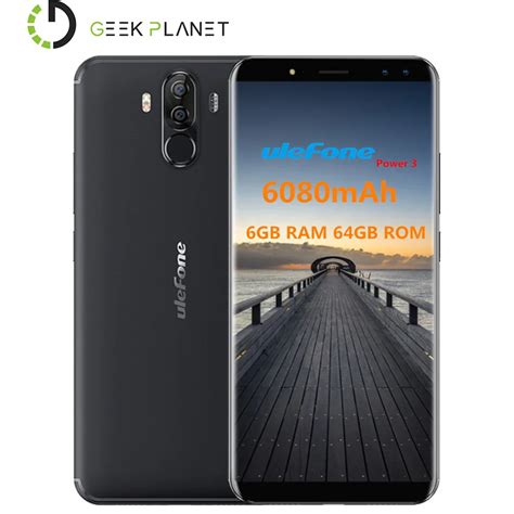 ulefone power   full screen smartphone mah gb gb mt octa core face id