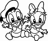Daisy Baby Coloring Pages Duck Donald Babies Getdrawings sketch template