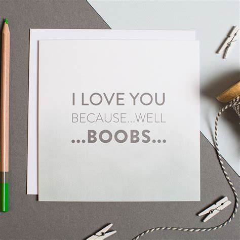 boobs funny anniversary card by i am nat