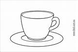 Teacup Xicara Colorir Teapot Xicaras Utensili Riscos Teacups Desenhos Tecidos Pastas sketch template