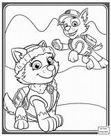 Everest Patrol Paw Coloring Pages Getcolorings Cartoons Printable sketch template
