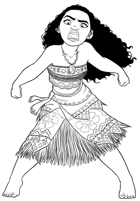 printable moana coloring pages  nji