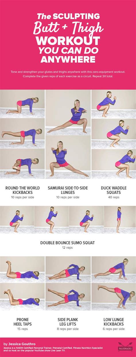 The Sculpting Butt Thigh Workout You Can Do Anywhere