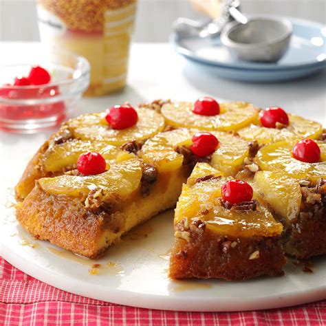 skillet pineapple upside  cake recipe taste  home