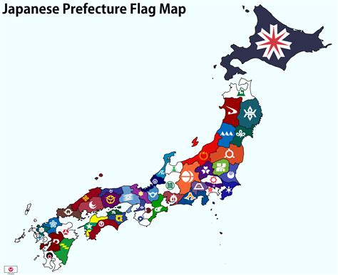 the flags of japanese prefectures are unique and amazing