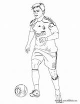 Soccer Coloring Xabi Pages Playing Print Hellokids Color Online Football sketch template