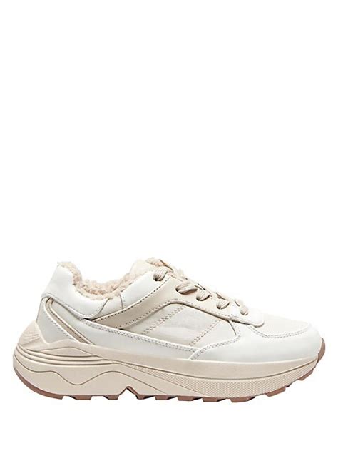 only sylvie faux sterling lined sneakers thebay