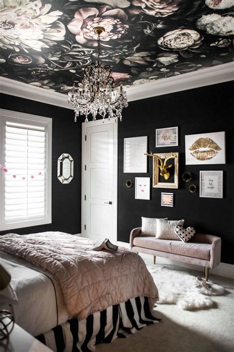 black bedroom walls ideas   room design