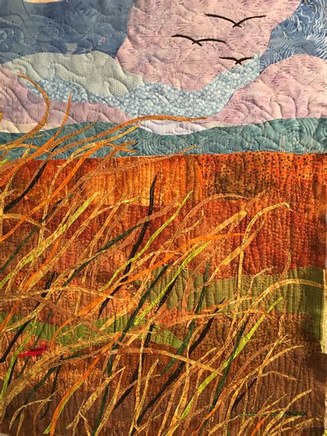 pin  carol  appliqued landscape quilting landscape quilts