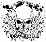 Skulls Drawings sketch template