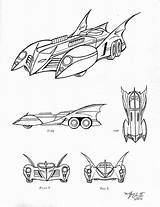 Batmobile Colorear Colouring sketch template