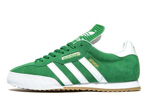 adidas originals suede samba  greenwhite green  men lyst