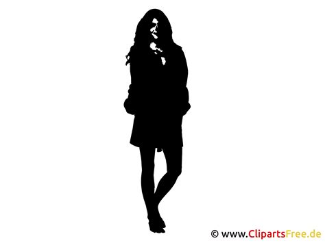 clipart de silueta de mujer