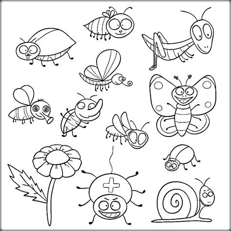 insect coloring pages  getdrawings
