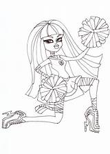 Cleo Nile Monster High Coloring Sheet Fearleading Pages Getdrawings Drawing Sheets sketch template