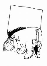 Donkey Coloring Pooh Cartoons Winnie Pages Eeyore Tigger sketch template