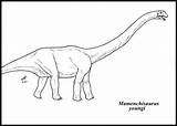 Coloring Dinosaur Neck Long Clipart Mamenchisaurus Library Children Necks Codes Insertion Clip Popular Extinct Animal Week Josep Zacarias sketch template