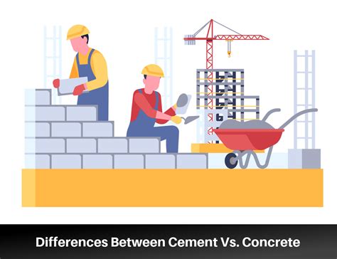 cement  concrete explaining  difference