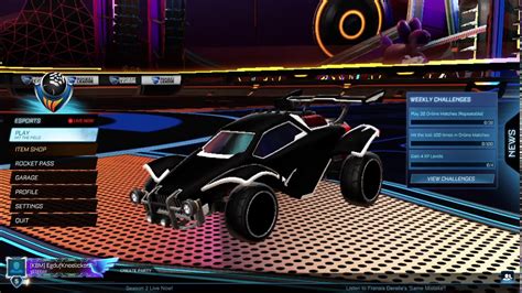 How To Get An All Black Car In Rocket League Evample Car Design