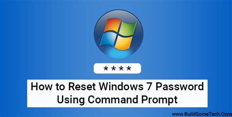 How To Reset Windows 7 Password Using Cmd [100 Working]