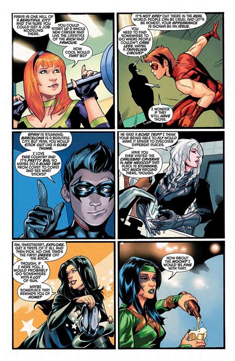 read 8 page sneak peeks for green arrow starfire and more