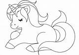 Unicorn Coloring Pages Easy Kids Coloringbay sketch template