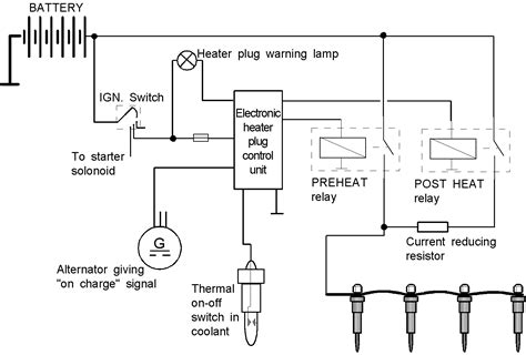wiring diagram  glow plug relay