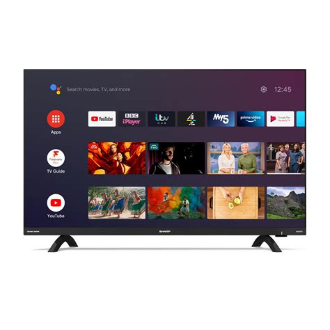 buy sharp dika frameless   smart android tv  freeview hd google assistant google