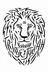 Judah Lion Tribe Drawing Tee Getdrawings Jesus sketch template