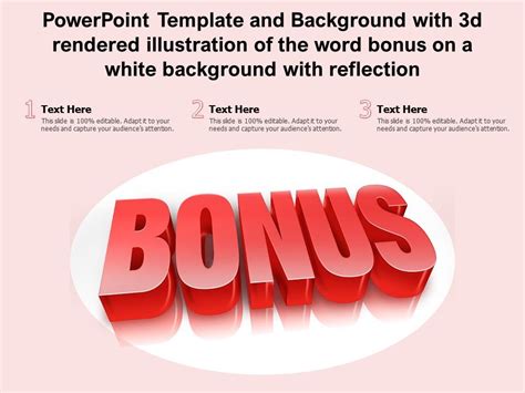 powerpoint template   rendered illustration   word bonus