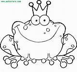 Frog Cartoon Clipart Coloring Funny Prince Popular Clip Library Coloringhome sketch template