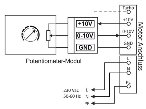 anschlussschema potentiometer modul mit ac motor kd elektroniksysteme gmbh