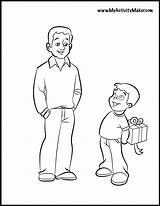 Coloring Dad Pages Father Popular Book sketch template