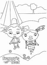 Coloring Feet Pages Happy Getcolorings sketch template