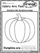 Worksheets Orange Color Preschool Printable Colors Recognition Kdg Fun Prek Kindergarten Subject sketch template