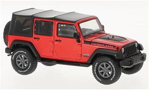 Diecast Model Cars Jeep Wrangler 1 43 Greenlight Unlimited Red Black
