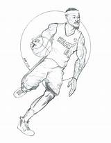 Coloring Pages Lebron Getdrawings sketch template